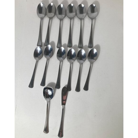 14 Piece 1881 Rogers Oneida Ltd Flatware 6 Tbs 6tsp jam spoon butterknife - Picture 1 of 10